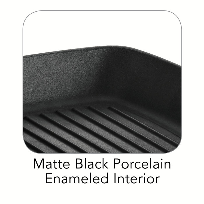 Tramontina Gourmet Enameled Cast Iron Grill Pan & Reviews Wayfair